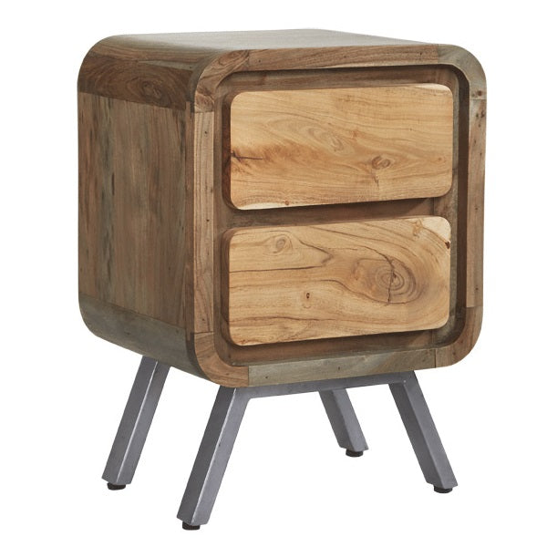 Tierra 2 Drawer Lamp Table