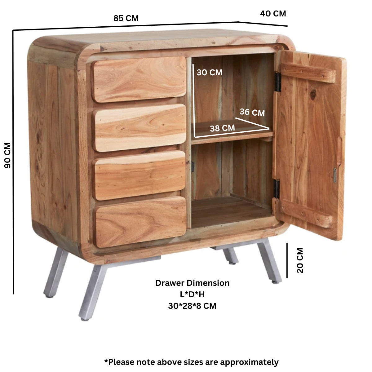 Tierra Medium Sideboard