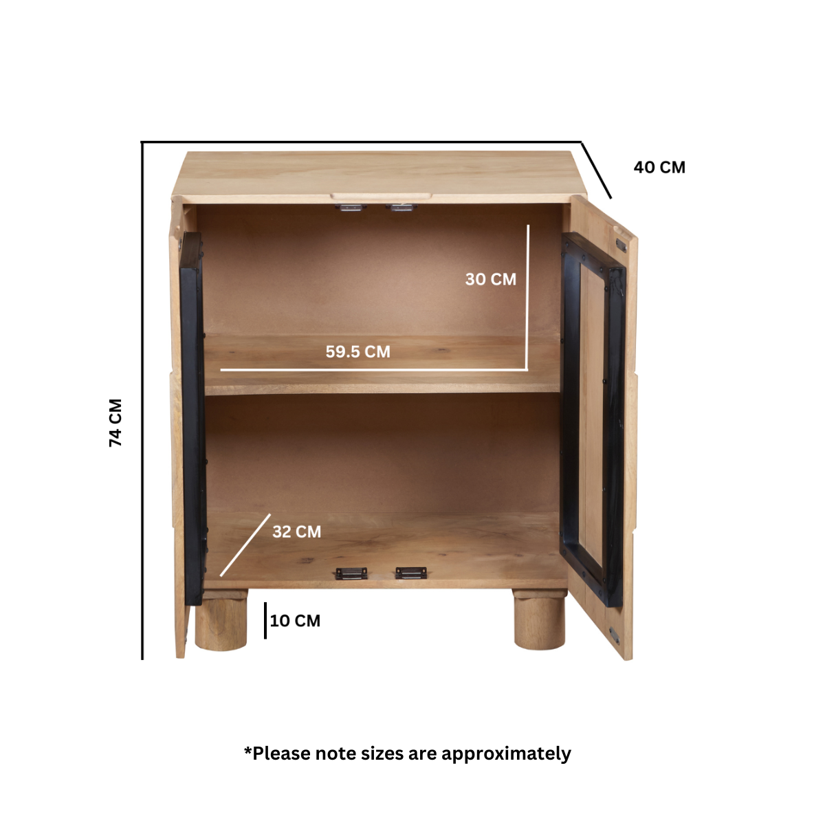Barnstaple Solid Wooden Small Sideboard
