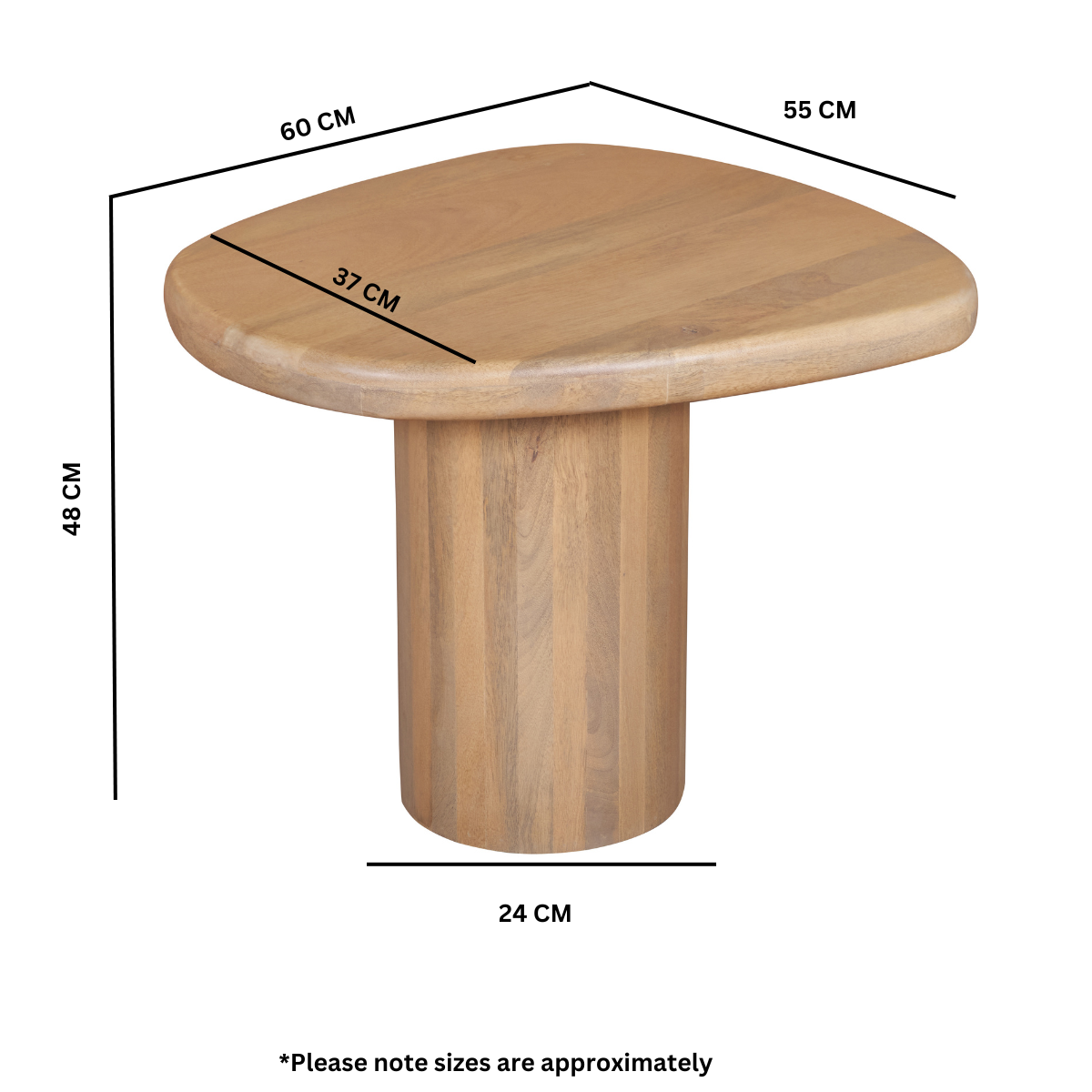 Barnstaple Solid Wood Side Table