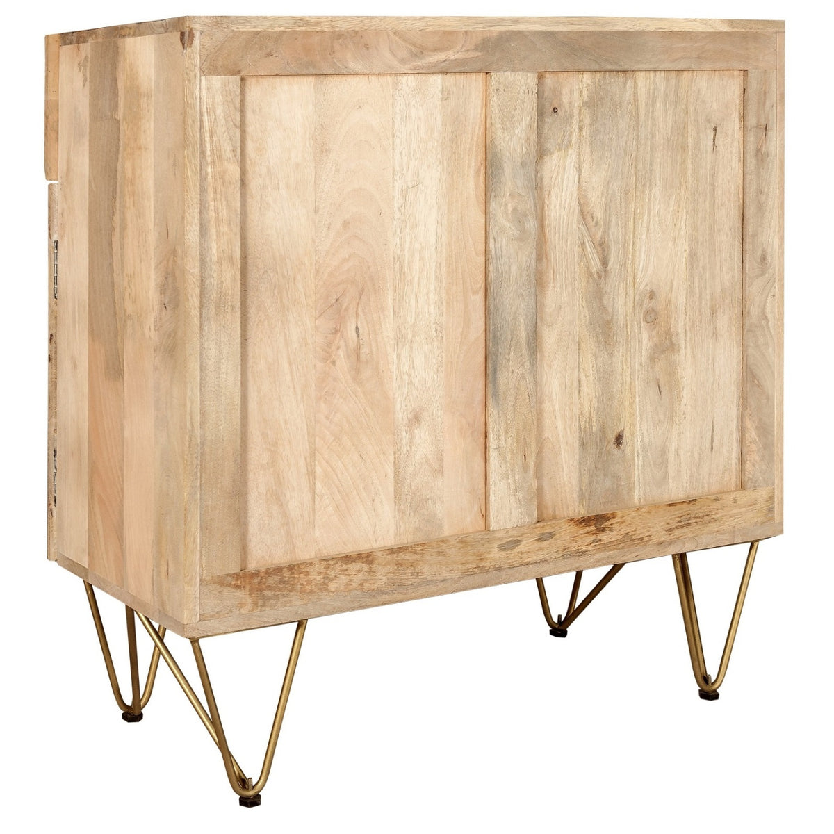 Ebern Light Gold 2 Door Medium Sideboard