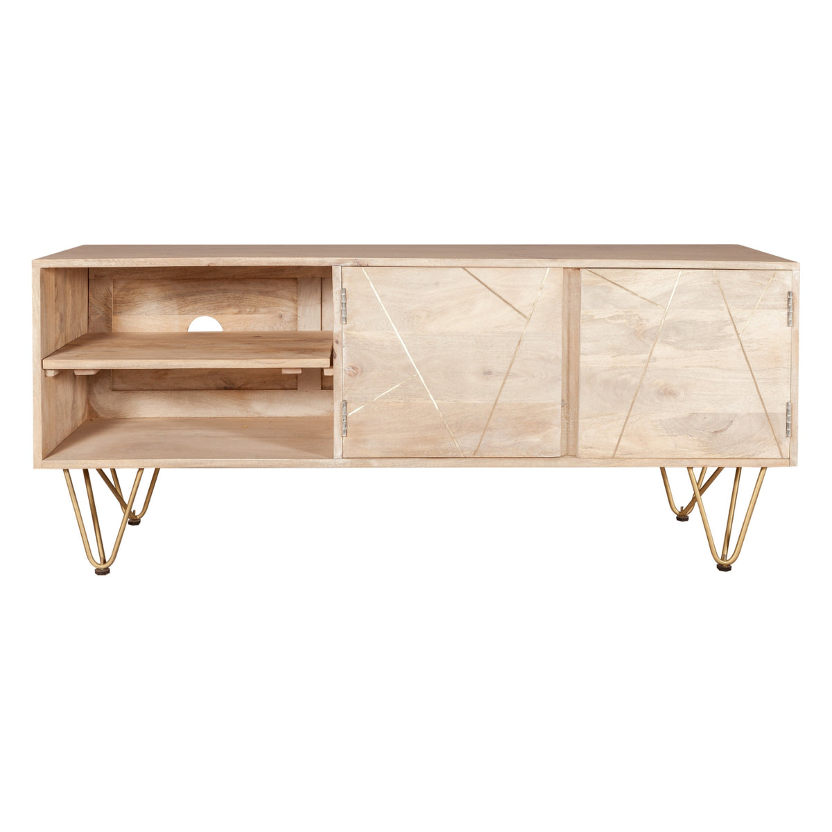 Ebern Light Gold Plasma Media Unit