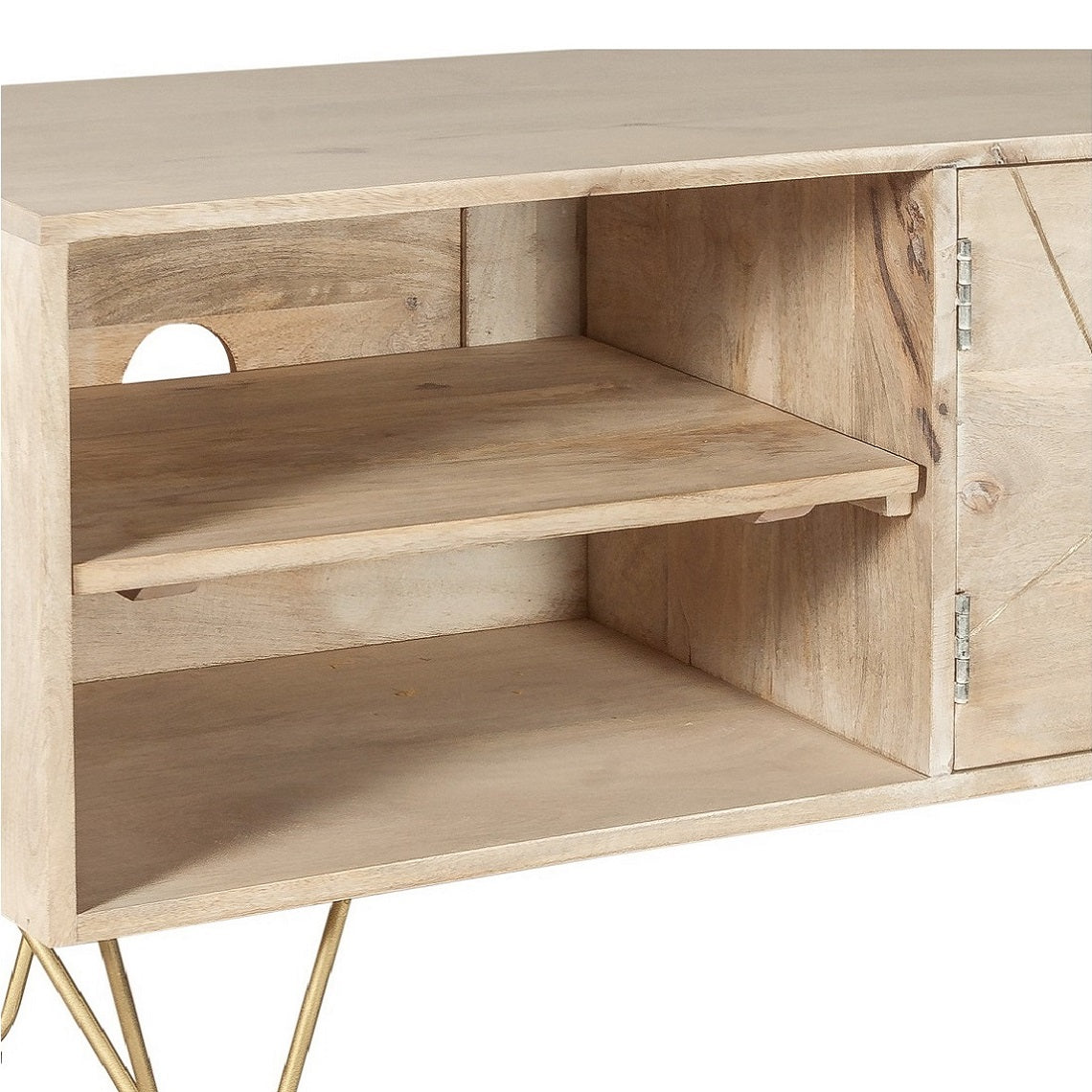 Ebern Light Gold Plasma Media Unit