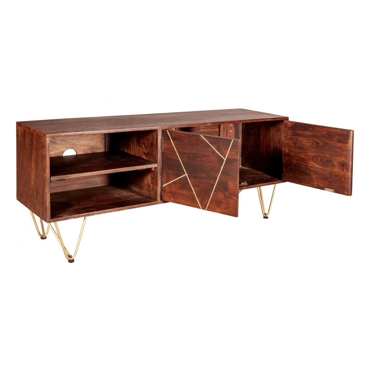 Ebern Dark Gold Plasma Media Unit
