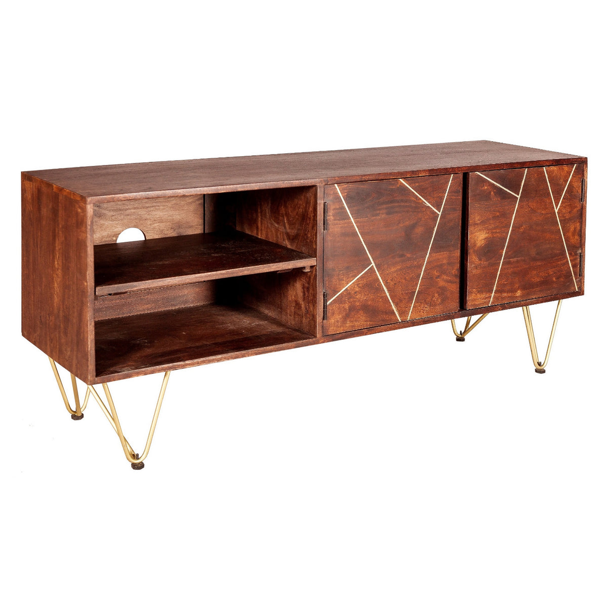 Ebern Dark Gold Plasma Media Unit