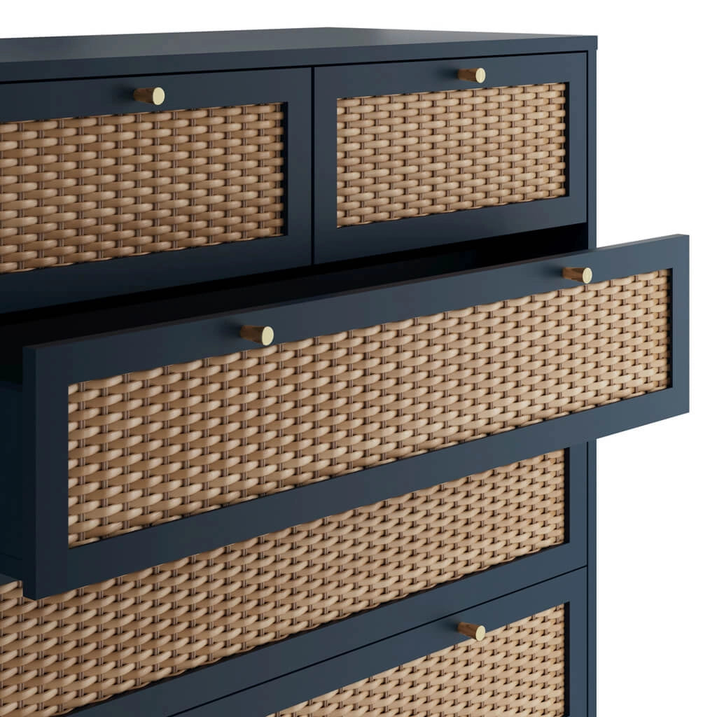 Bordeaux Berlin Blue Chest of Drawers