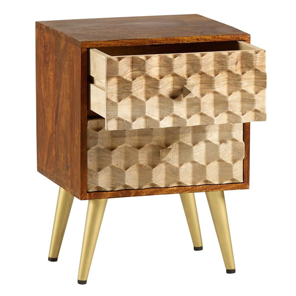 Shanaia 2 Drawer Side Table