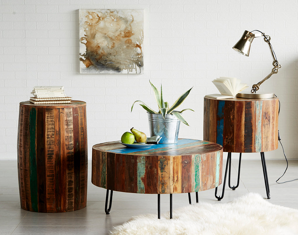 Vaillancourt Drum Side Table
