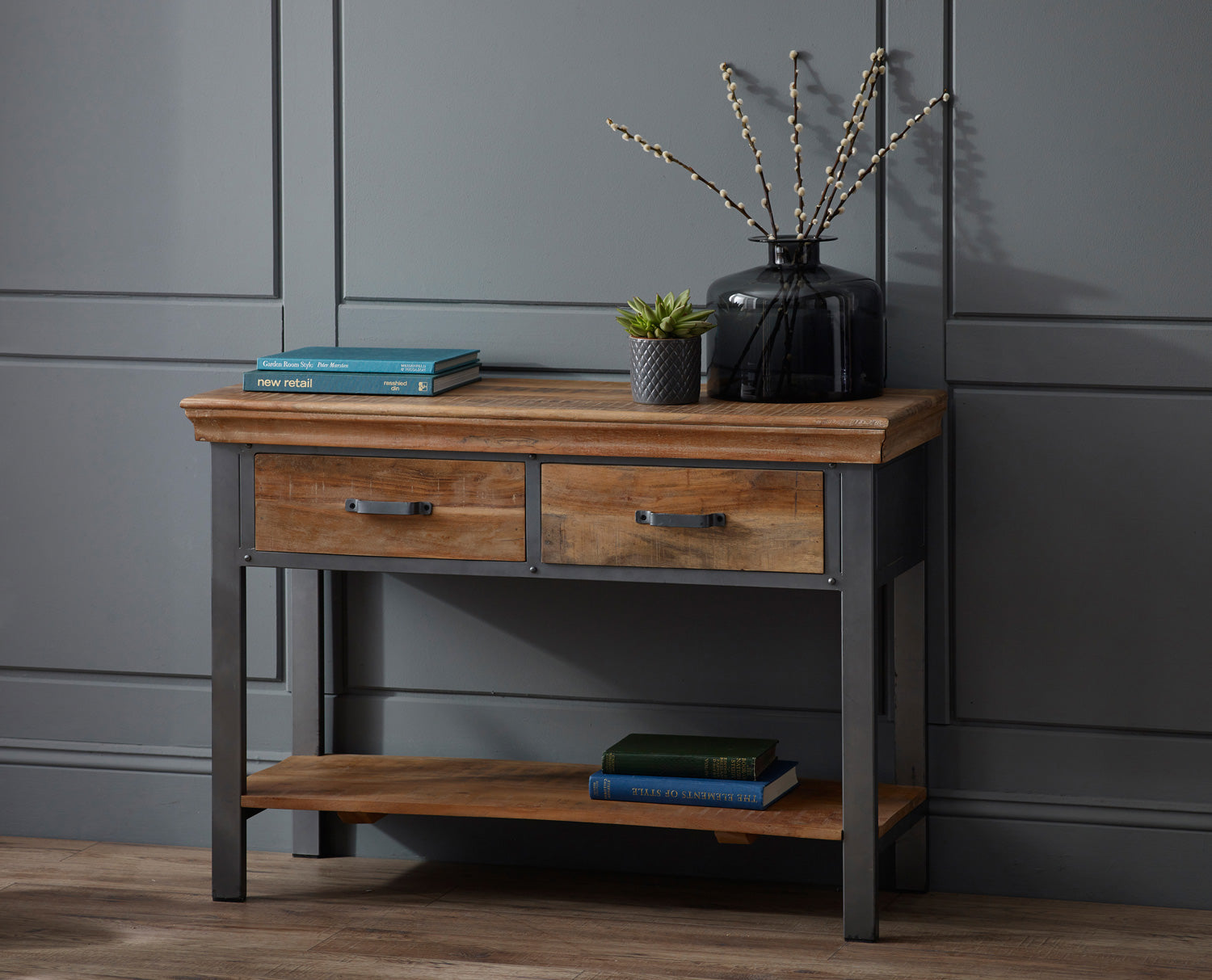 Adames 2 Drawer Console Table