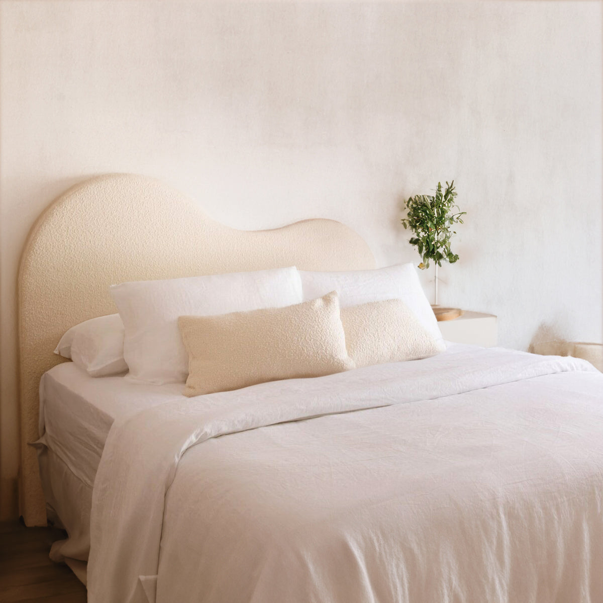 Estelle Boucle Upholstered Bed Frame