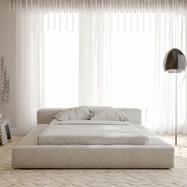 Malana Boucle Upholstered Cloud Bed Frame