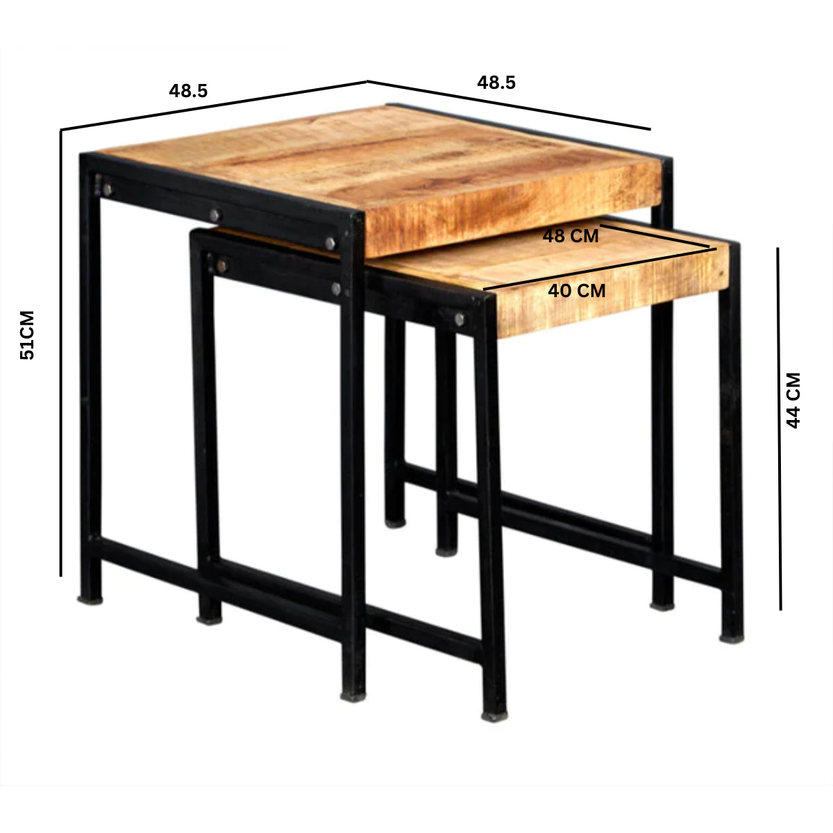 Westhought Industrial Nest Of 2 Tables