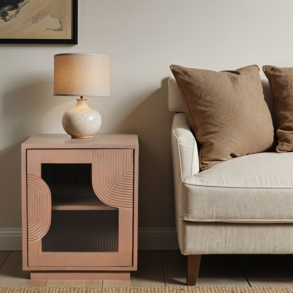 Calista Solid Wood Bedside Table