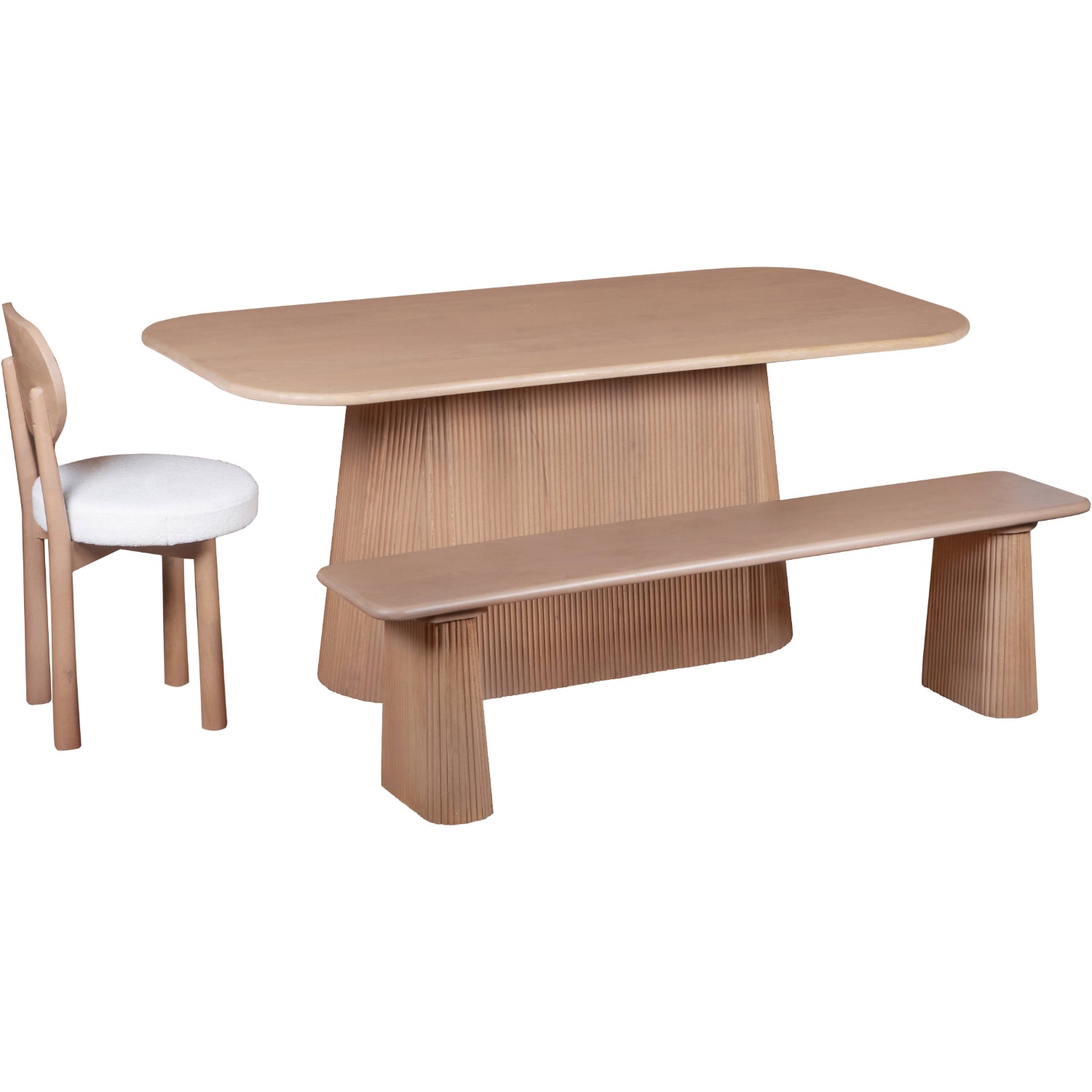 Calista Solid Wood 6-8 Seater Dining Table