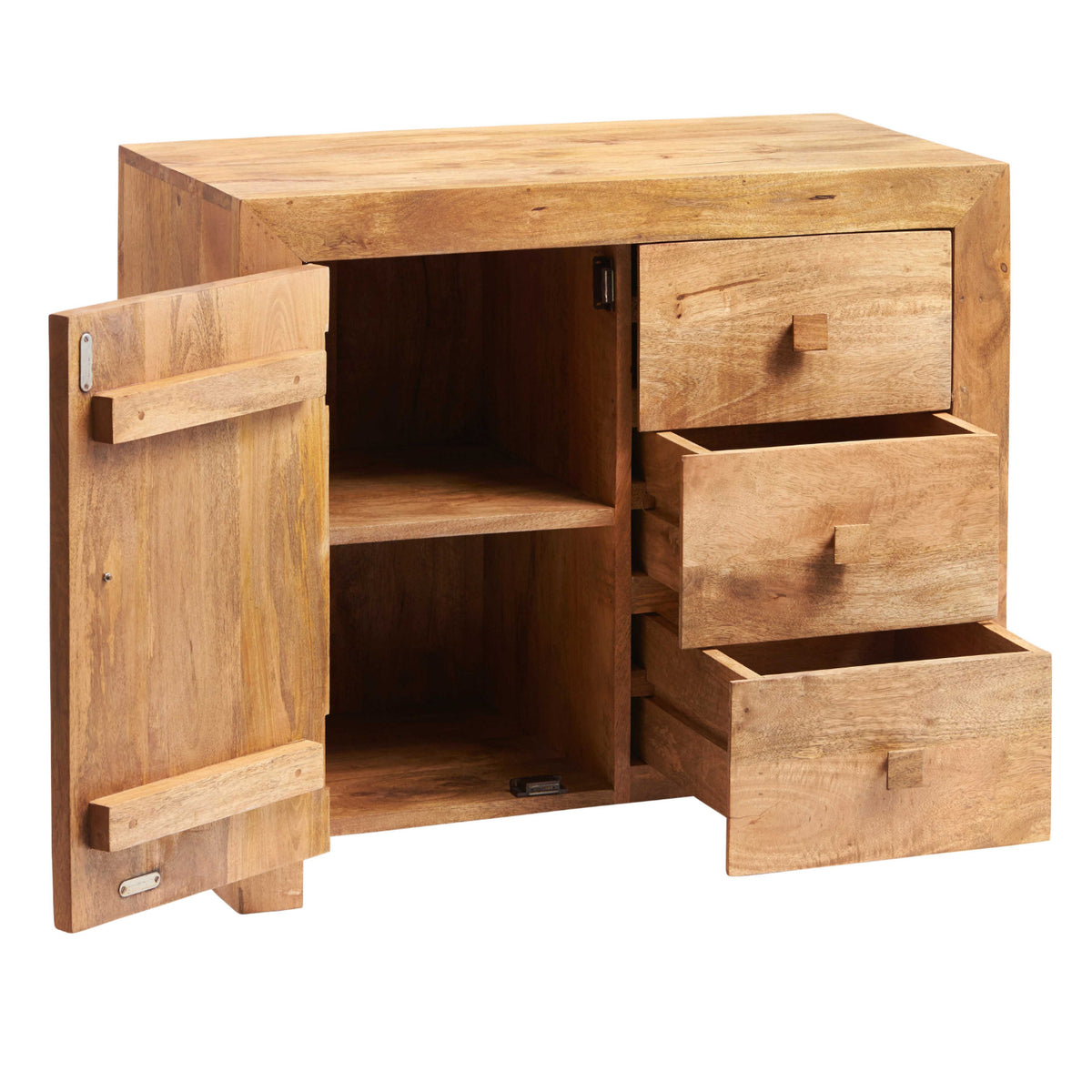Clasby Light Mango 3 Drawer Sideboard