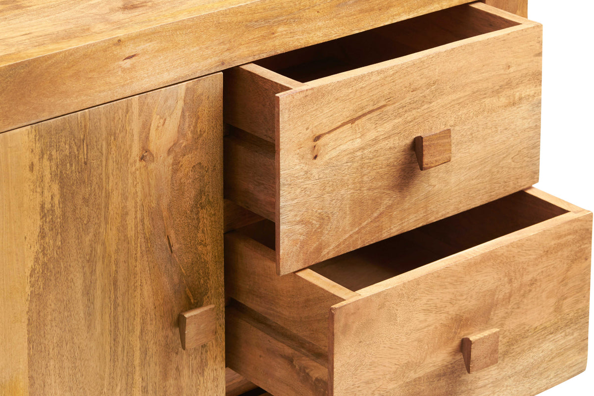 Clasby Light Mango 3 Drawer Sideboard