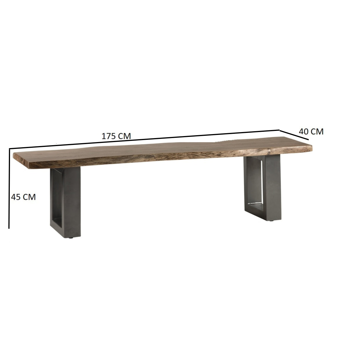 Alora Live Edge Large Bench