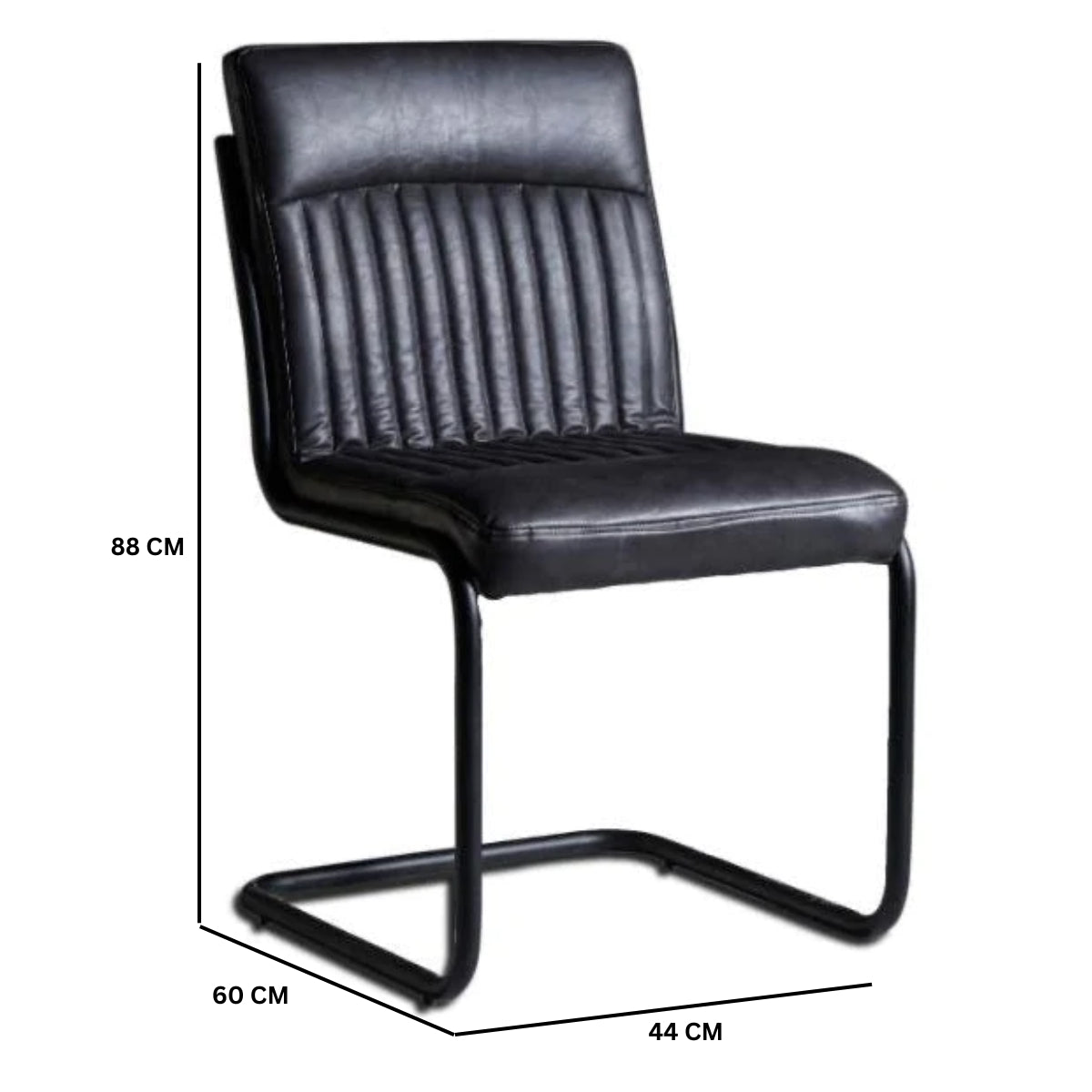 Dark Grey Dining Chair - Set of 2