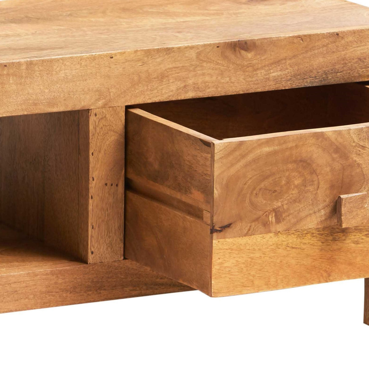 Clasby Light Mango Wide Screen Tv Unit