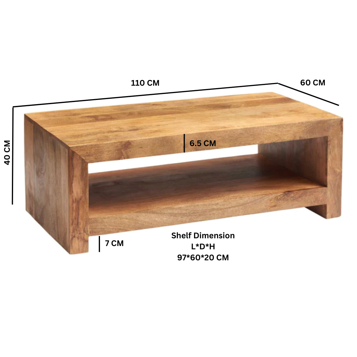 Clasby Light Mango Large Coffee Table