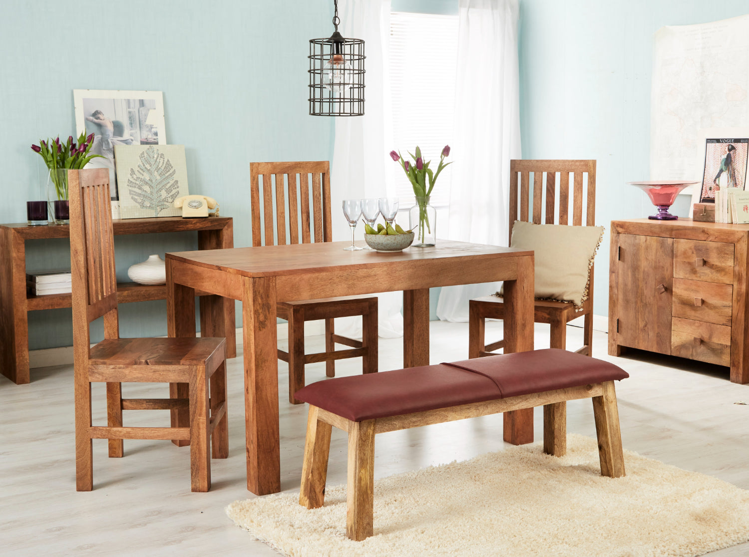 Clasby Light Mango Small Dining Table