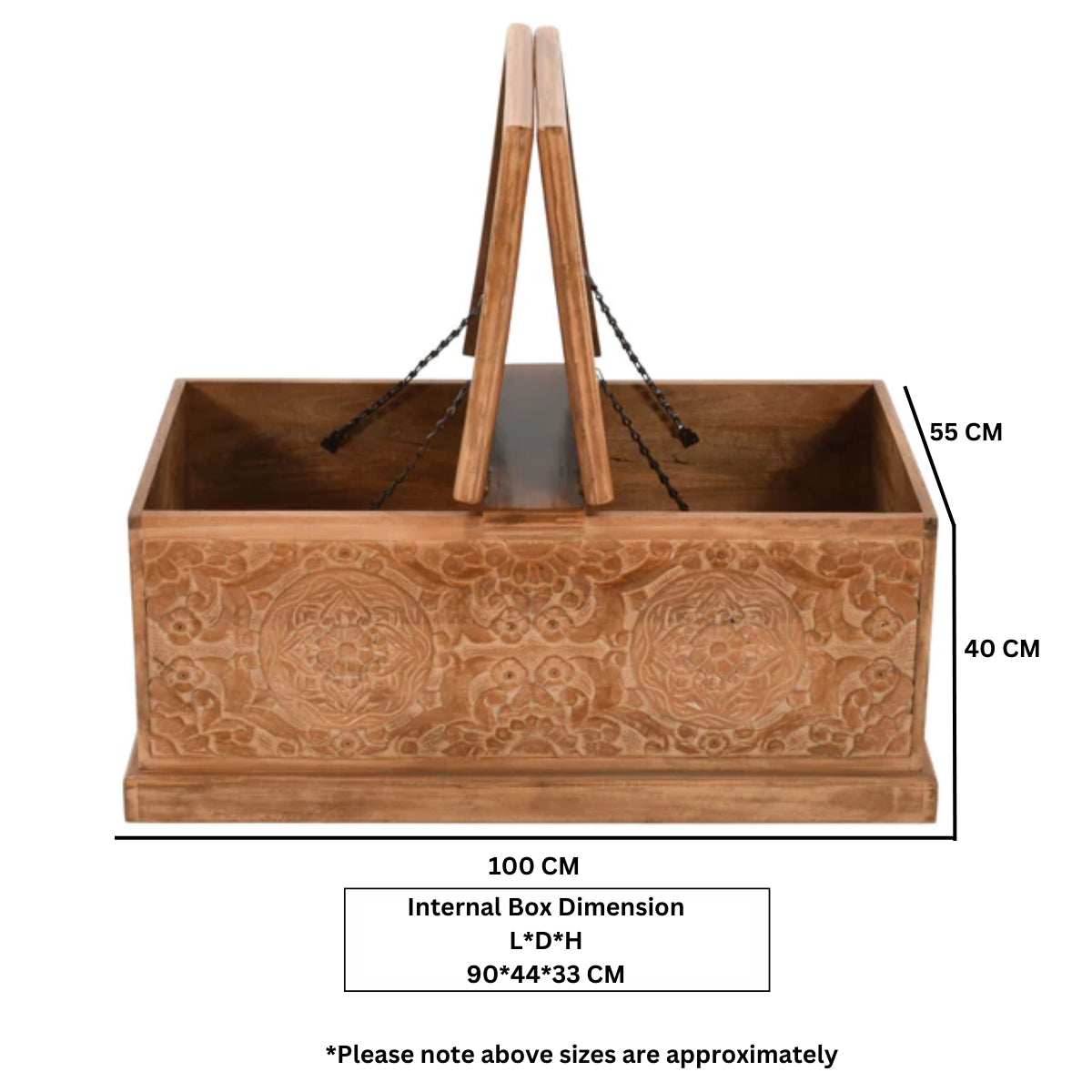 Abingdon Mango Wood Coffee Table/Blanket Box