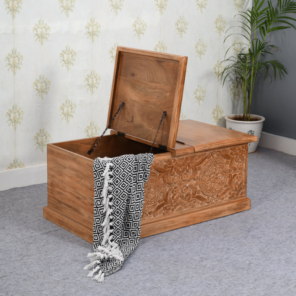 Abingdon Mango Wood Coffee Table/Blanket Box