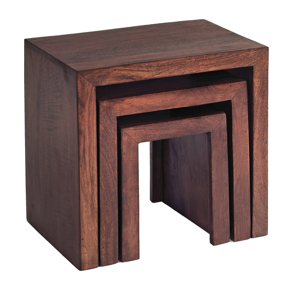 Clasby Dark Mango Nest Of 3 Tables