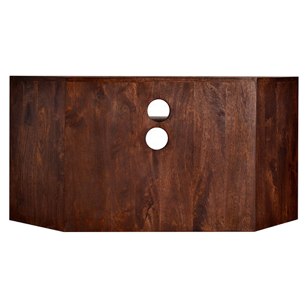 Clasby Dark Mango Corner Tv Unit