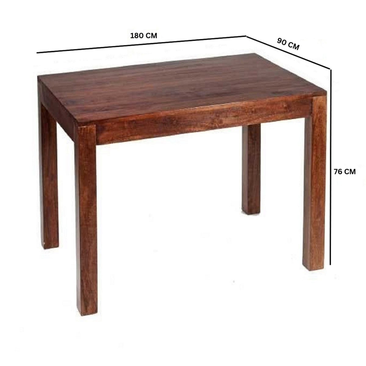 Clasby Dark Mango Large Dining Table 6Ft (180Cm)