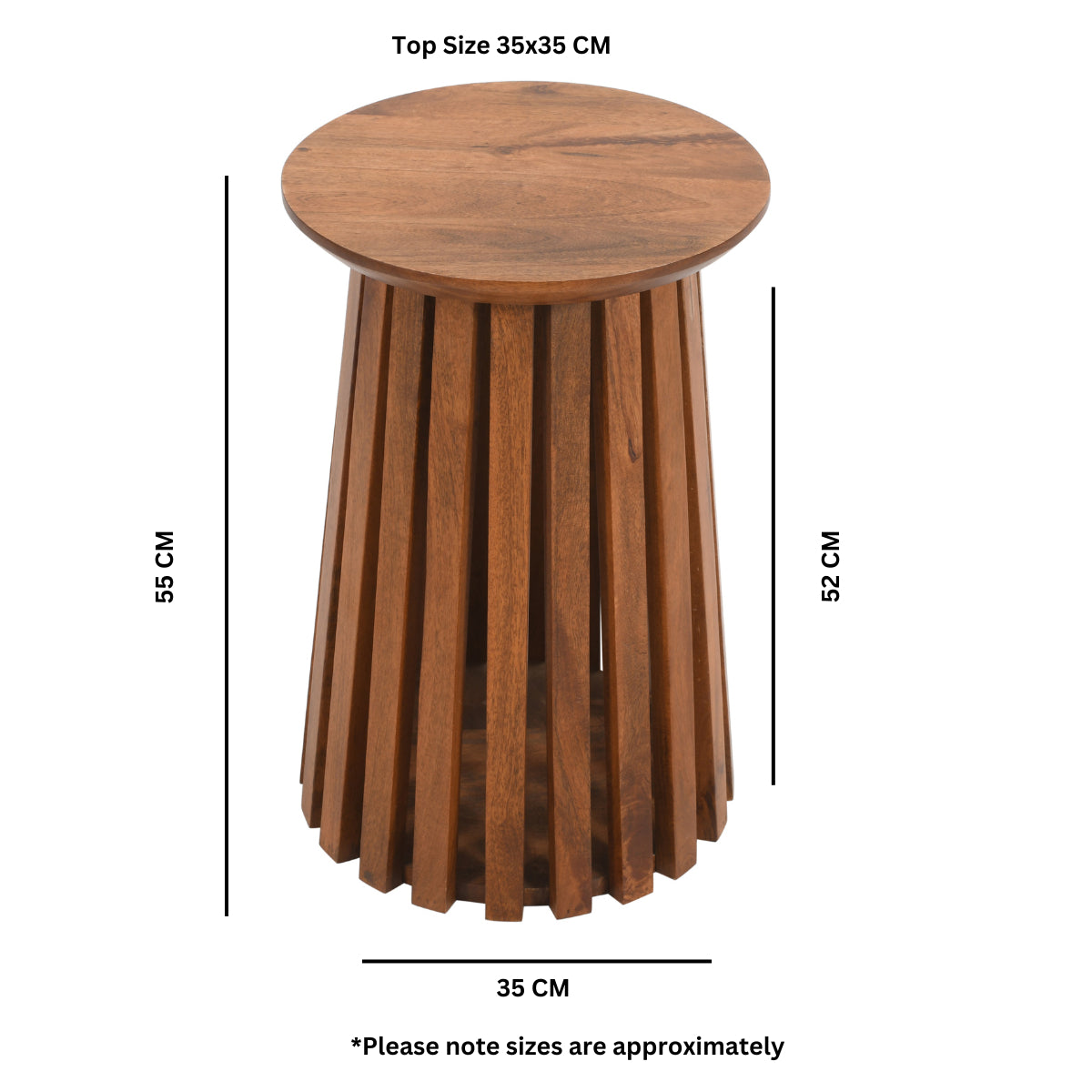 Farris Mango Wood Side Table
