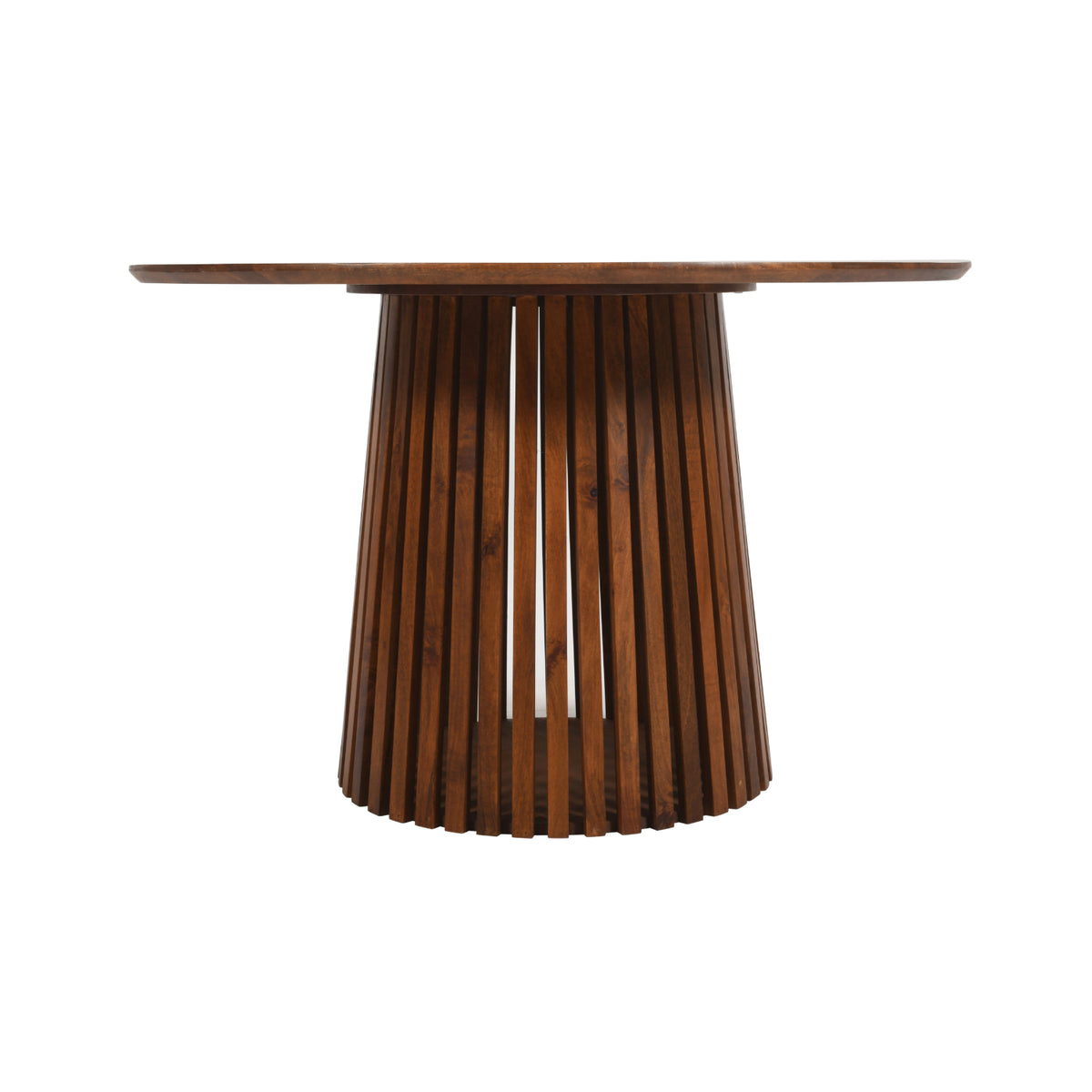 Farris Mango Wood Round Dining Table 4 To 6 Seater