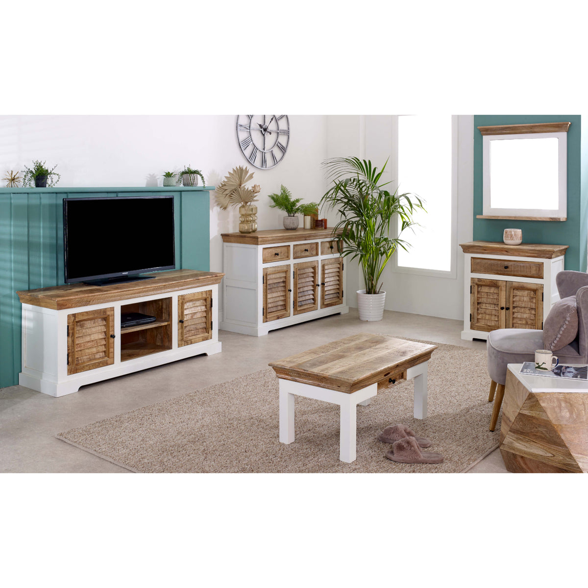 Sorro Tv Cabinet Upto 57" Solid Mango Wood