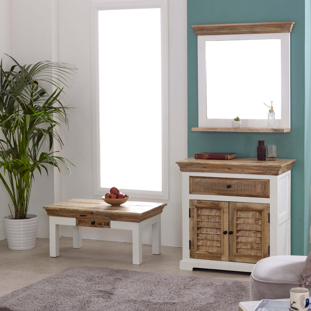 Sorro Wood Sideboard - 1 Drawer & 2 Doors