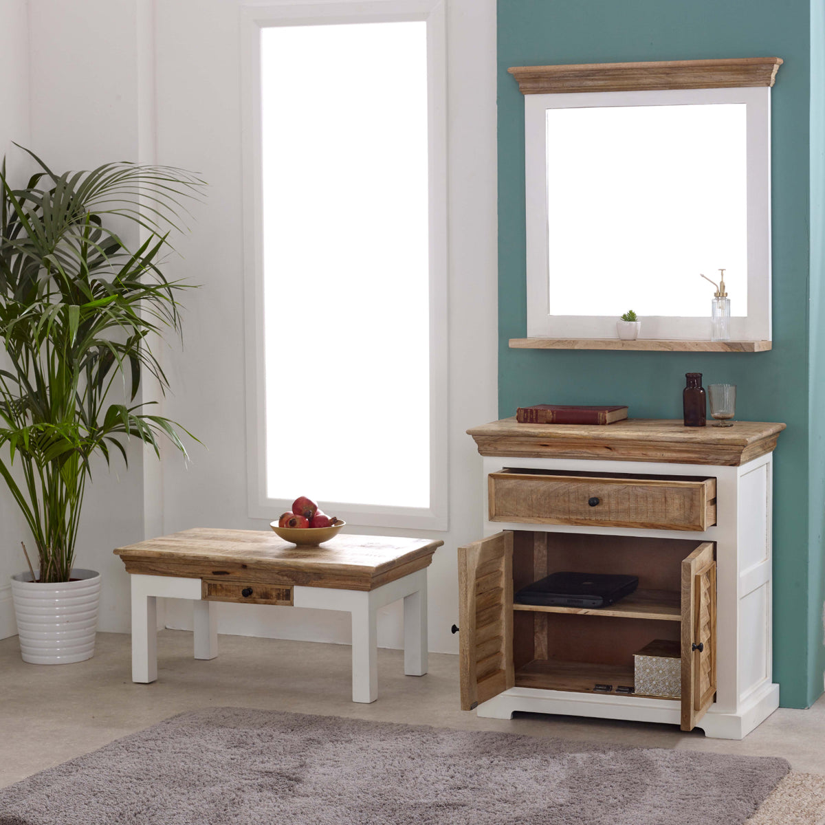 Sorro Wood Sideboard - 1 Drawer & 2 Doors