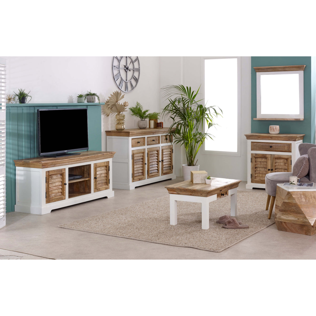 Sorro Wood Sideboard - 1 Drawer & 2 Doors