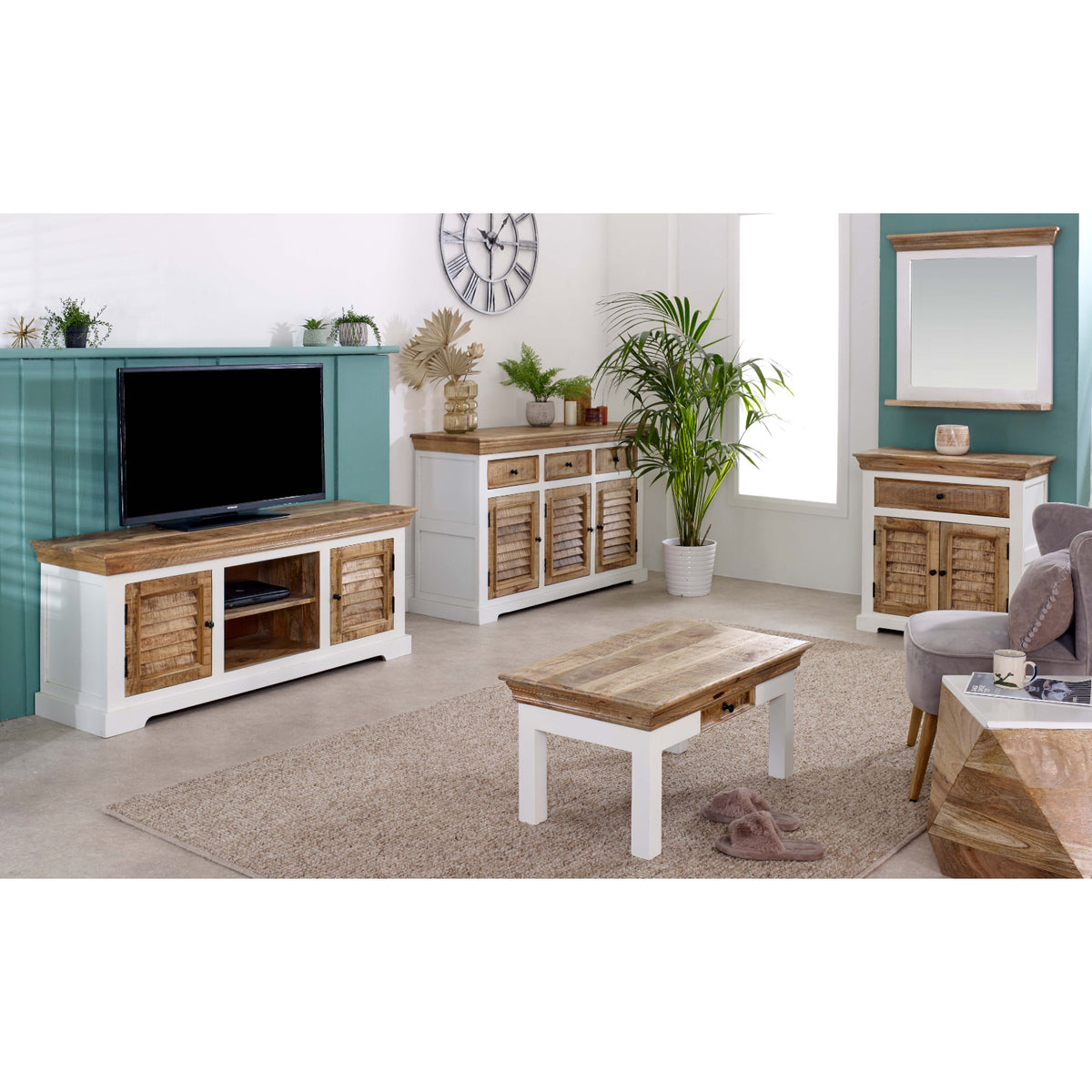Sorro Wood Sideboard - 1 Drawer & 2 Doors