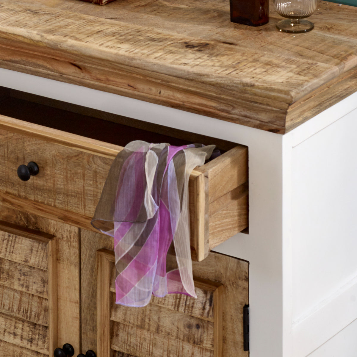 Sorro Wood Sideboard - 1 Drawer & 2 Doors