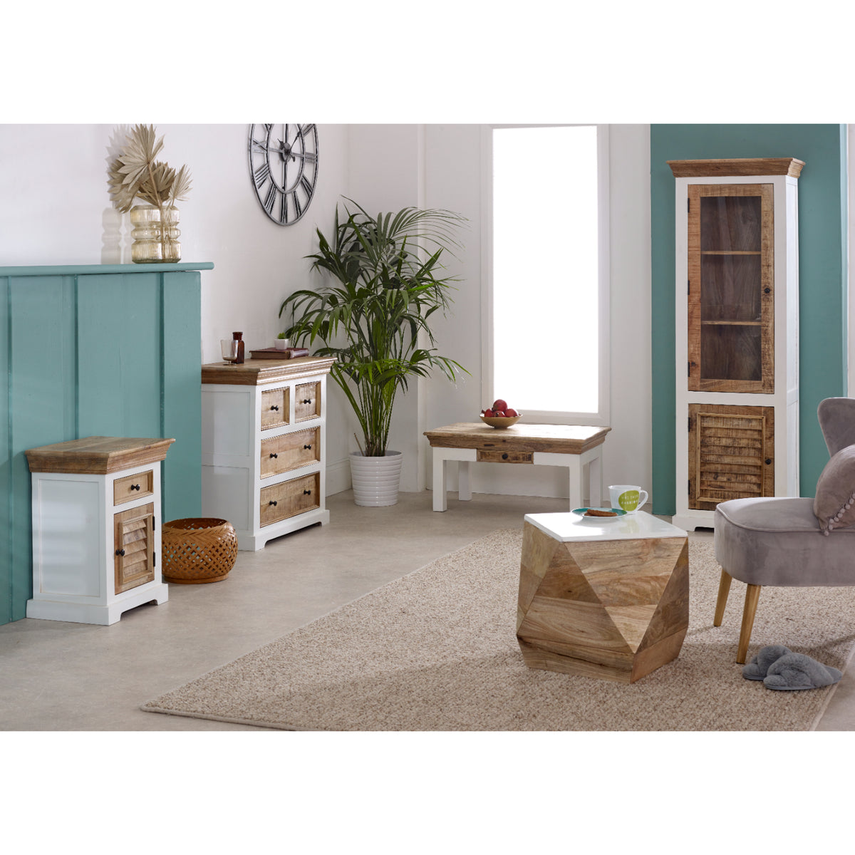 Sorro Solid Mango Wood 4 Chest Of Drawers