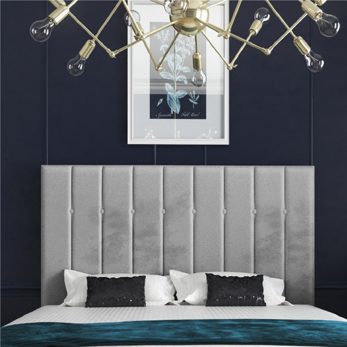 Marcelo Upholstered Soft Velvet Bed Frame