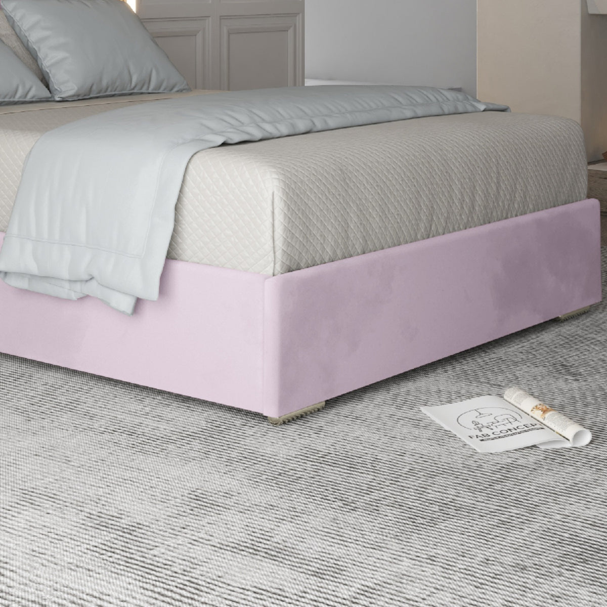 Tammy Upholstered Soft Velvet Metal Bed Frame