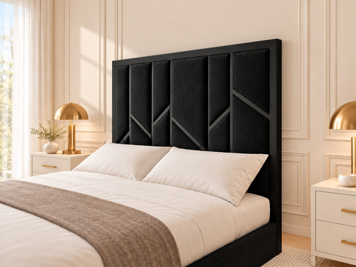 Anji Luxe Metal TV Bed Frame