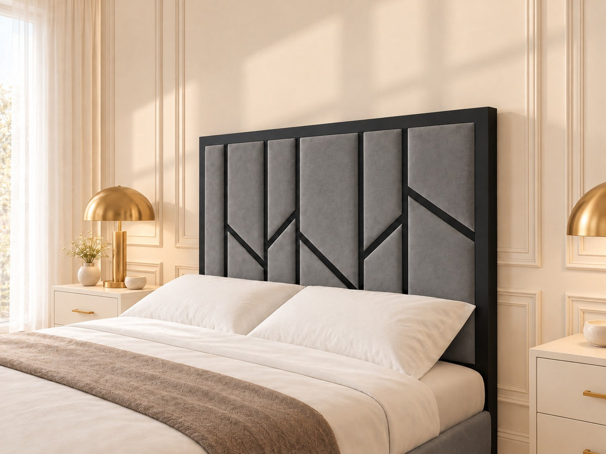 Anji Luxe Metal TV Bed Frame