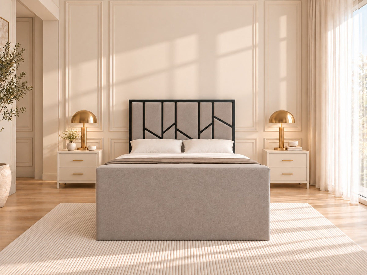 Anji Luxe Metal TV Bed Frame