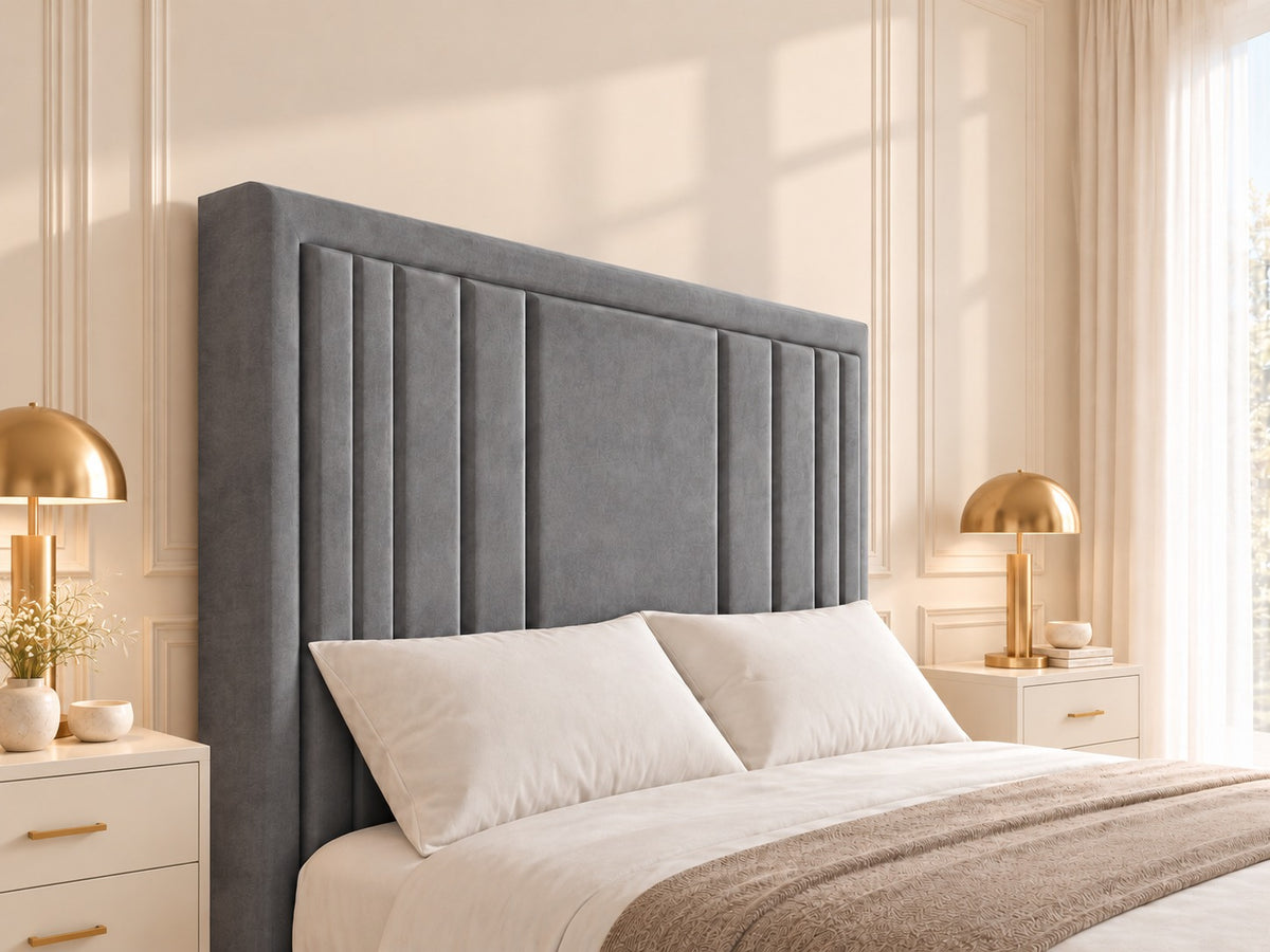 Hampton Upholstered Soft Velvet Tv Bespoke Bed Frame