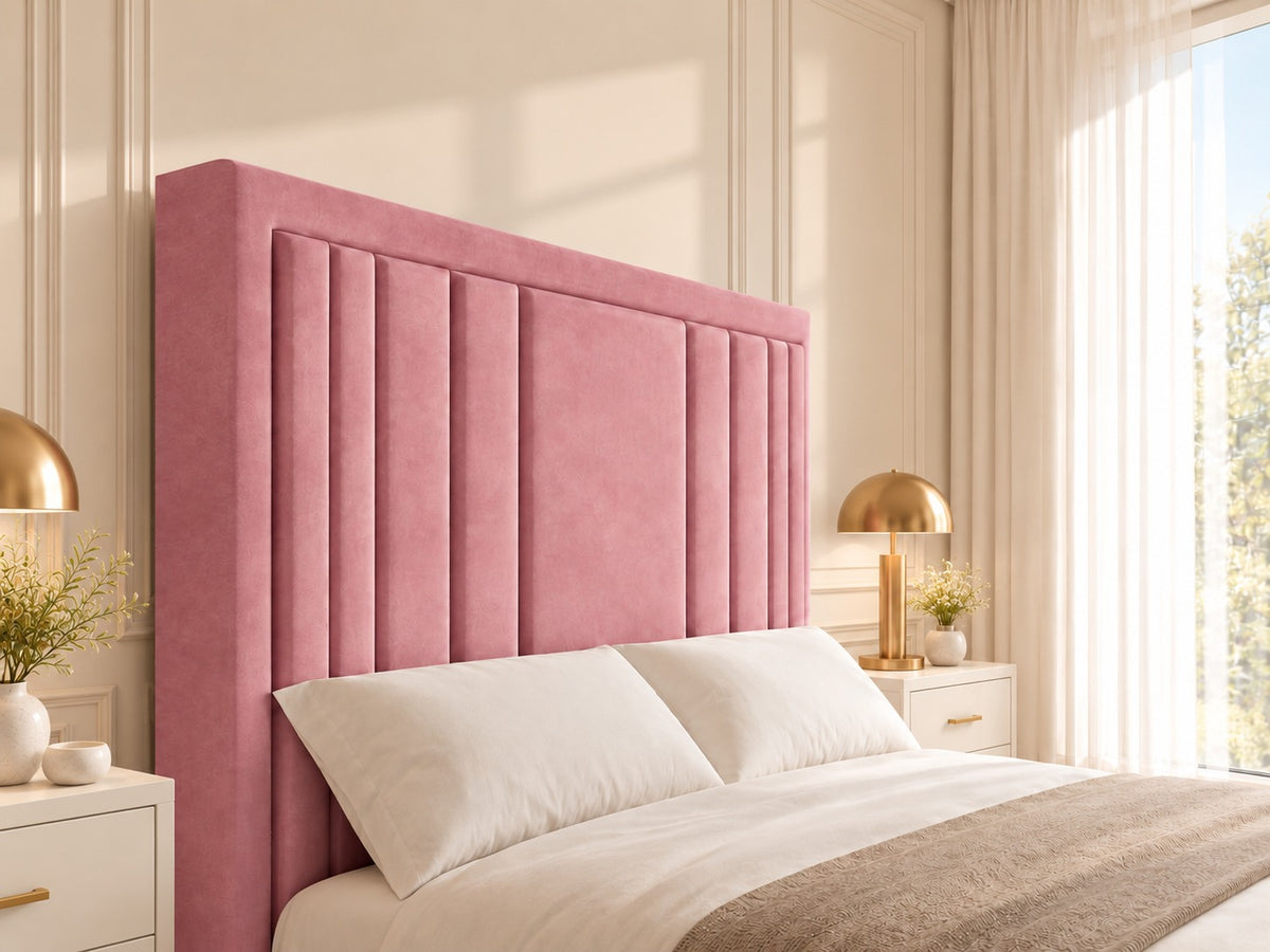 Hampton Upholstered Soft Velvet Tv Bespoke Bed Frame
