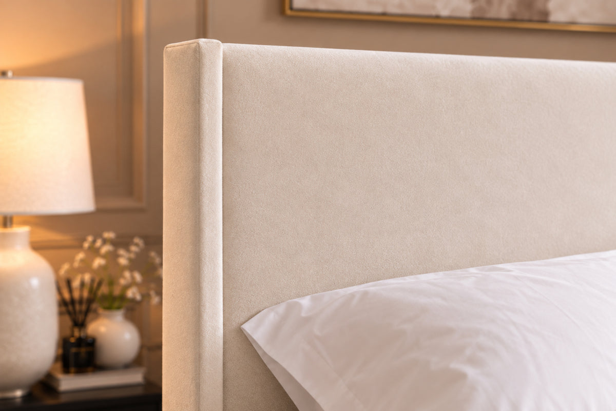 Juliette Boucle Upholstered Bed Frame