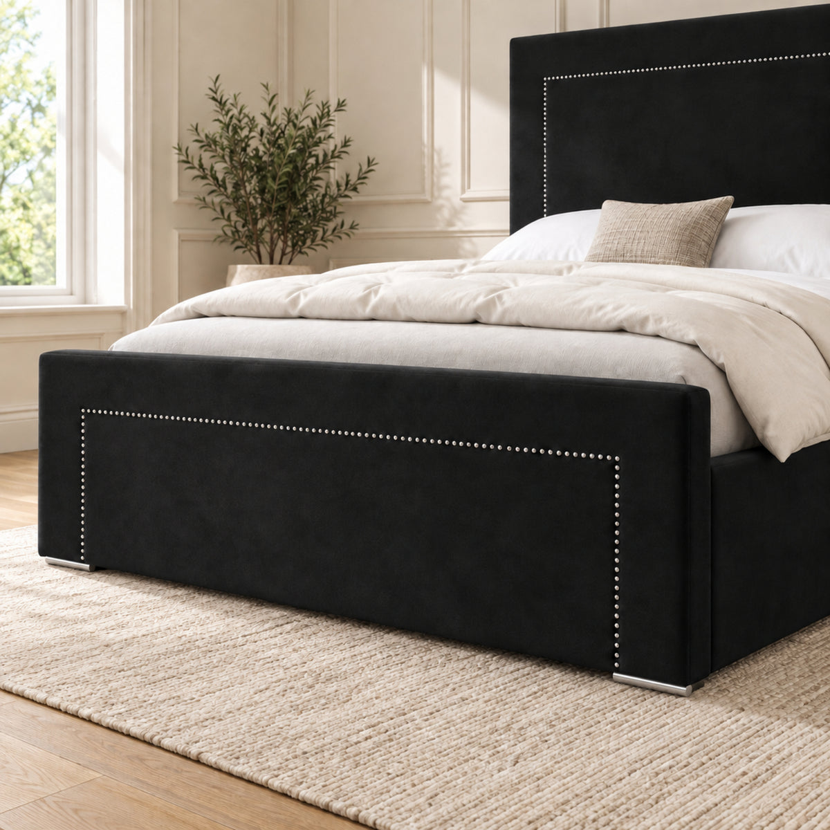 Lucca Upholstered Soft Velvet Bed Frame