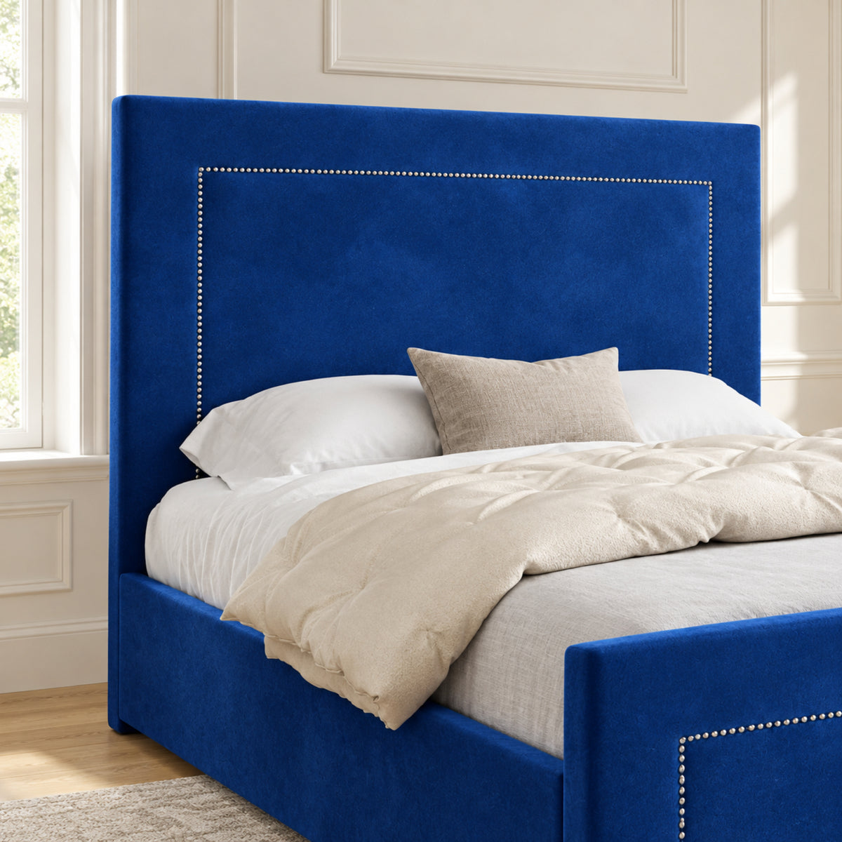 Lucca Upholstered Soft Velvet Bed Frame