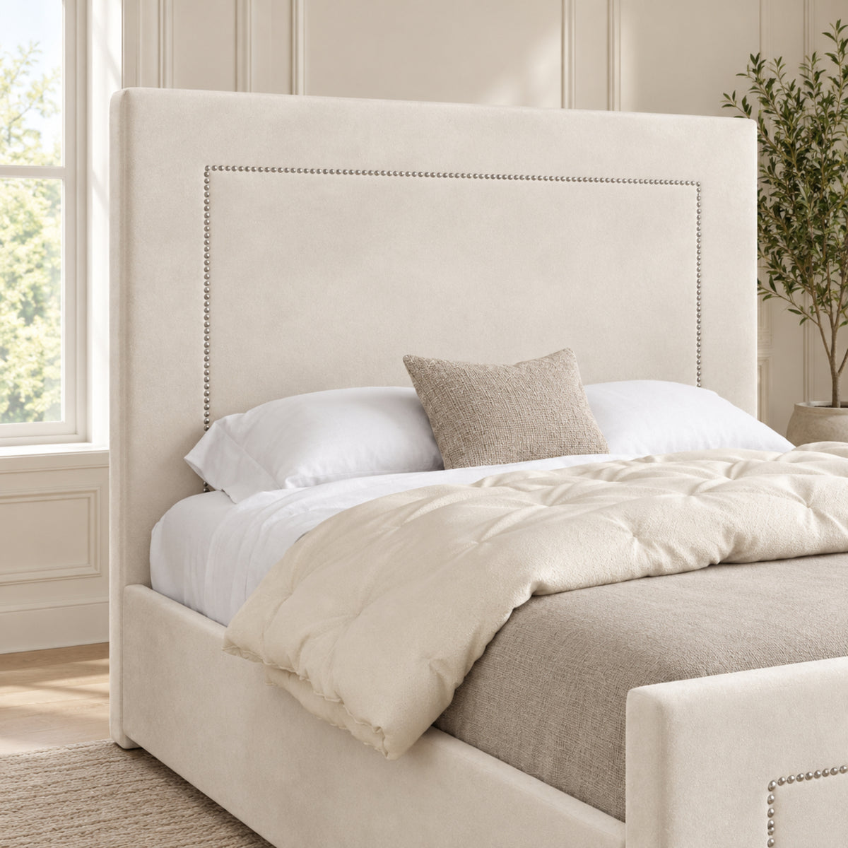Lucca Upholstered Soft Velvet Bed Frame